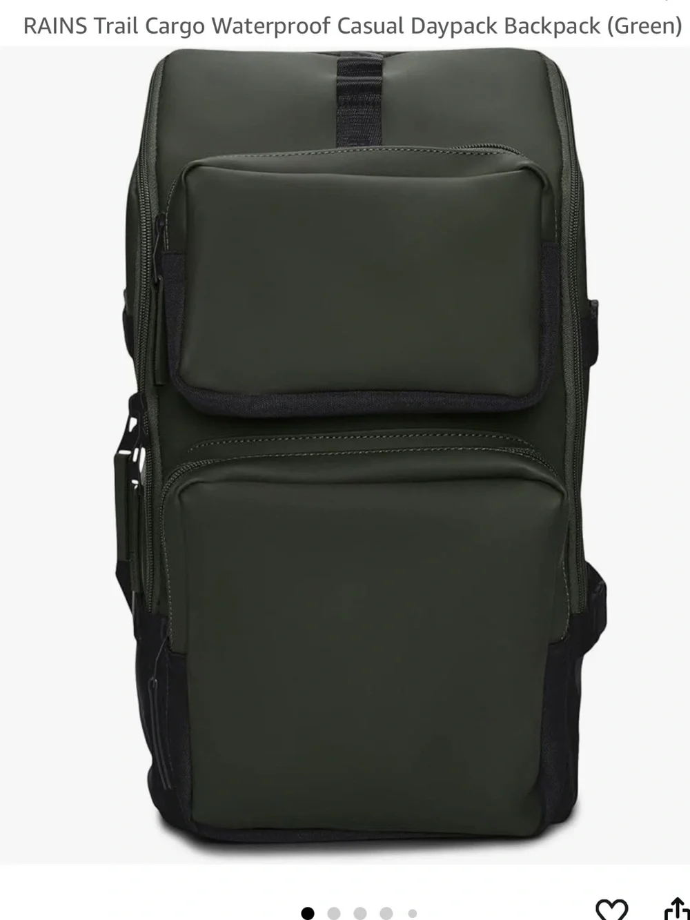 Rains Olive Green Utility Backpack